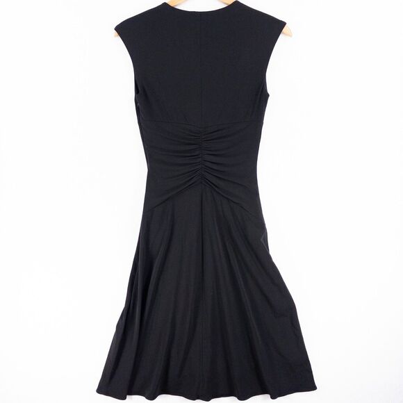 Laundry By Shelli Segal Dress Size 2 Black Vintage V Neck Side Zipper - Picture 11 of 15